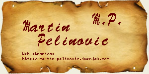 Martin Pelinović vizit kartica